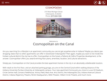 Tablet Screenshot of cosmopolitanonthecanal.com